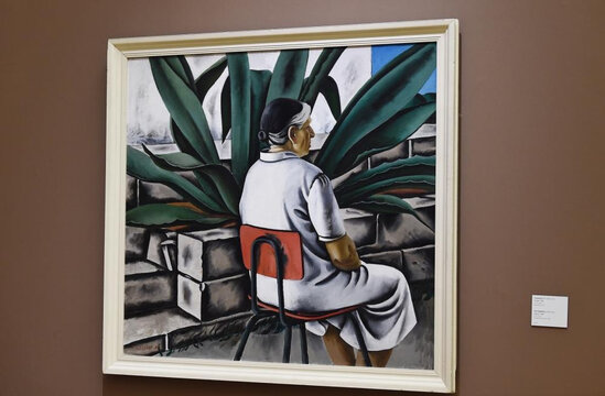 Leyla Əliyeva Moskvada sərgi ilə tanış olub - FOTO