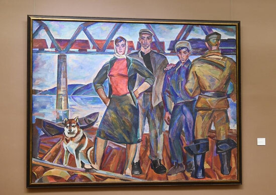 Leyla Əliyeva Moskvada sərgi ilə tanış olub - FOTO