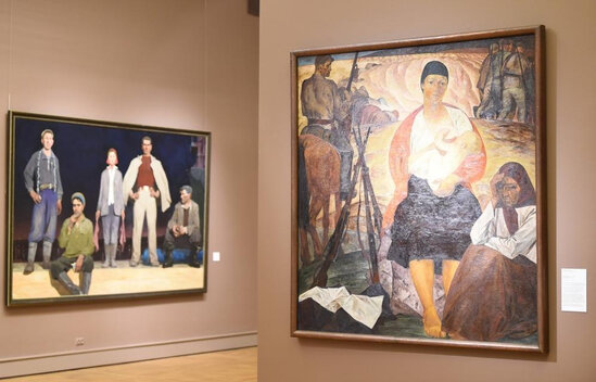 Leyla Əliyeva Moskvada sərgi ilə tanış olub - FOTO