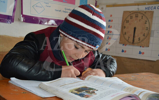 Qusarda bir şagirdi olan məktəb - Müəllimi öz anasıdır