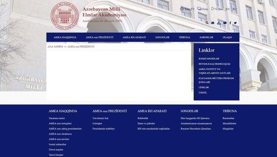 İstefa verən Ramiz Mehdiyevin adı AMEA-nın rəsmi saytından silindi