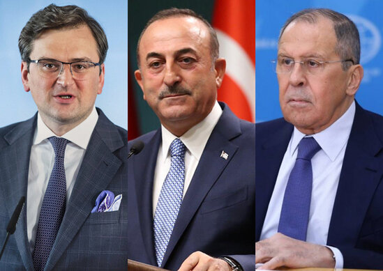 Türkiyə, Rusiya və Ukrayna XİN başçılarının görüşü başlayıb - YENİLƏNİB + FOTO/VİDEO