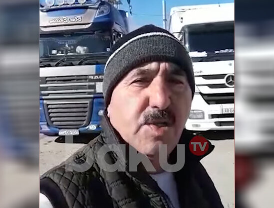 Mühasirəyə düşən azərbaycanlı sürücü azad olunub