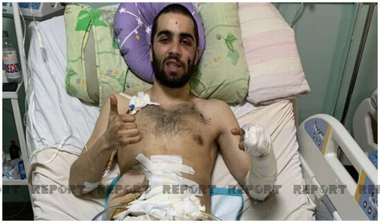 Ukraynada azərbaycanlı zabit ağır yaralanıb - FOTO