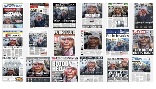 Xarkovda yaralanan müəllimin portreti 100 min dollara satıldı - FOTO