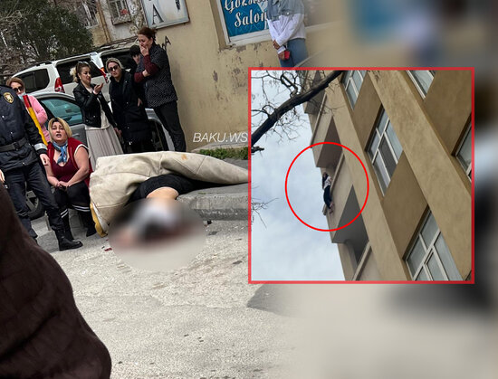 Bakıda özünü eyvandan atan qızın son vəziyyəti AÇIQLANDI - YENİLƏNİB - FOTO