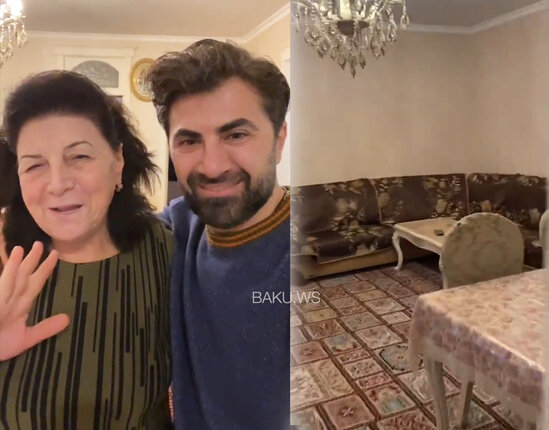 Zaur Baxşəliyev anasının evini nümayiş etdirdi - VİDEO