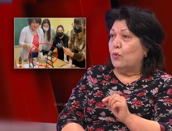 Biologiya dərsliyinin müəllifi məktəbdə təcrübə aparan müəllimin müdafiəsinə qalxdı - VİDEO