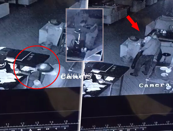 Bakıda OĞURLUQ: İmsaka hazırlaşan restoran işçilərinin pul və telefonunu götürdü - VİDEO