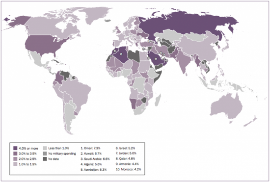 Azərbaycan ÜDM-də hərbi xərclərin payına görə dünyada beşinci yerdədir - FOTO