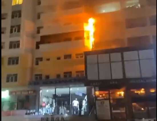 Xırdalanda restoranda yanğın - VİDEO