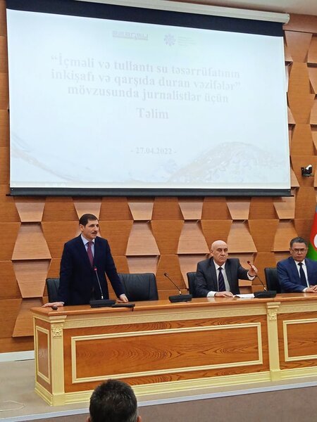 "Azərsu" ASC Medianın İnkişafı Agentliyi ilə birgə jurnalistlər üçün təlim keçirib