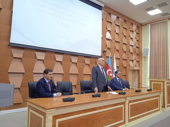 "Azərsu" ASC Medianın İnkişafı Agentliyi ilə birgə jurnalistlər üçün təlim keçirib