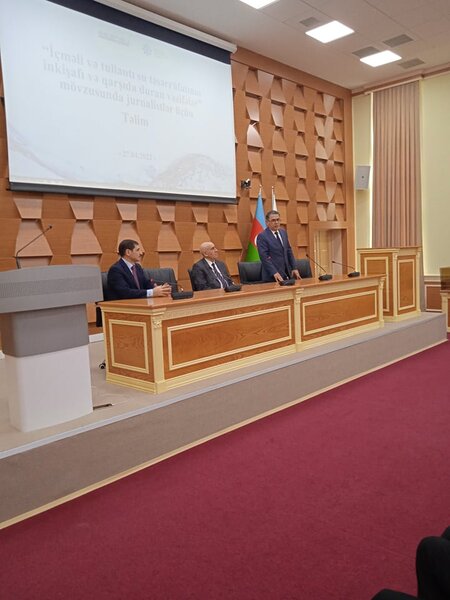 "Azərsu" ASC Medianın İnkişafı Agentliyi ilə birgə jurnalistlər üçün təlim keçirib