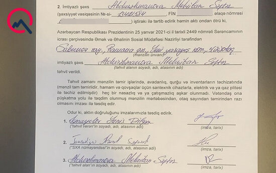 "Evimi sökdülər" deyən şəhid anasına bu tarixdə mənzil verilib - Sənəd