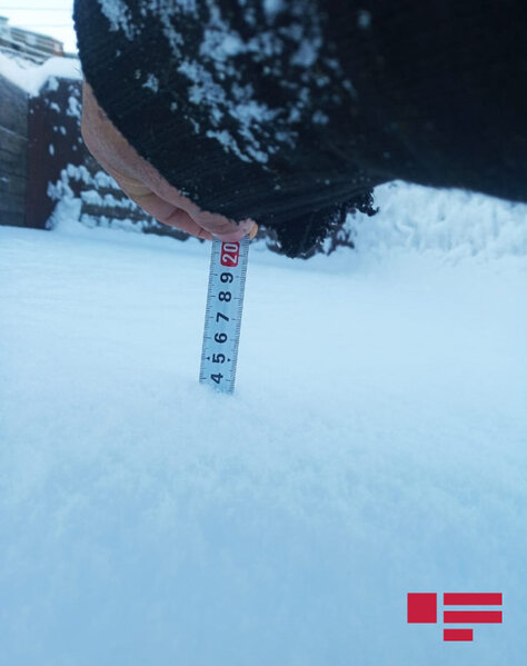 Azərbaycana may ayında qar yağdı - FOTO