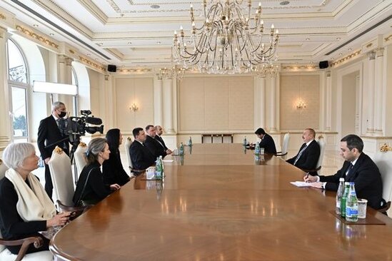 İlham Əliyev Estoniya parlamentinin sədrini qəbul etdi - YENİLƏNİB