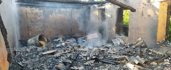 Oğuzda ev yandı: yaşlı qadın yanaraq öldü