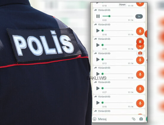 Səs yazısı yayılan polis rəisi danışdı: "Bu, qurama bir işdir" - AUDİO