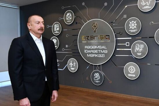 Prezident yeni elektrik yarımstansiyasının və Rəqəmsal Şəbəkələrin Baş İdarəetmə Mərkəzinin açılışında - FOTO