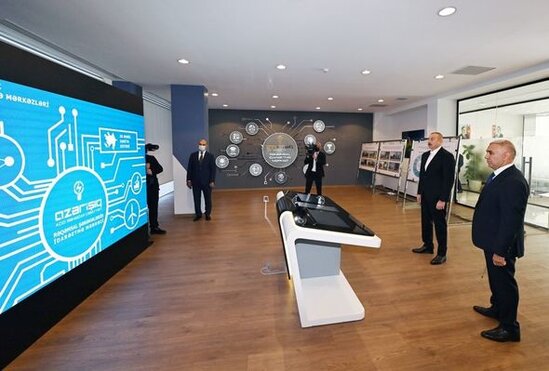 Prezident yeni elektrik yarımstansiyasının və Rəqəmsal Şəbəkələrin Baş İdarəetmə Mərkəzinin açılışında - FOTO