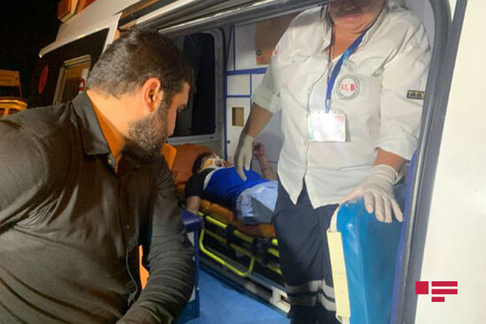 Bakıda qəza zamanı Ukrayna vətəndaşı ağır xəsarət alıb - FOTO/VİDEO