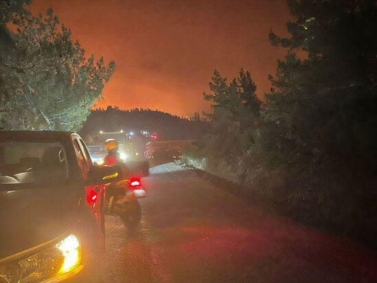 Türkiyədə güclü meşə yanğını başlayıb - FOTO/VİDEO