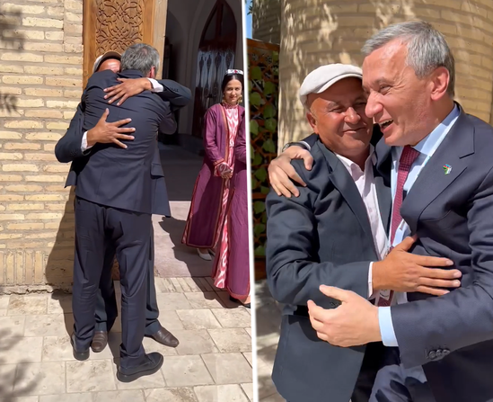 Azərbaycan Prezidentinin mətbuat katibi 35 il sonra əsgər yoldaşını Özbəkistanda tapdı - VİDEO