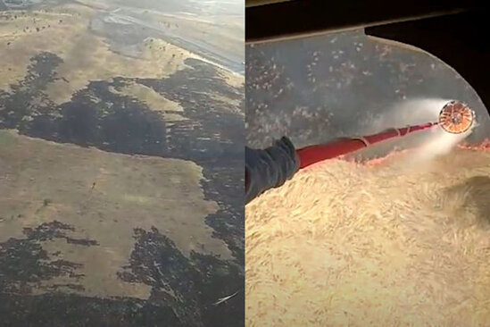 Xocavənddəki yanğın söndürüldü - VİDEO