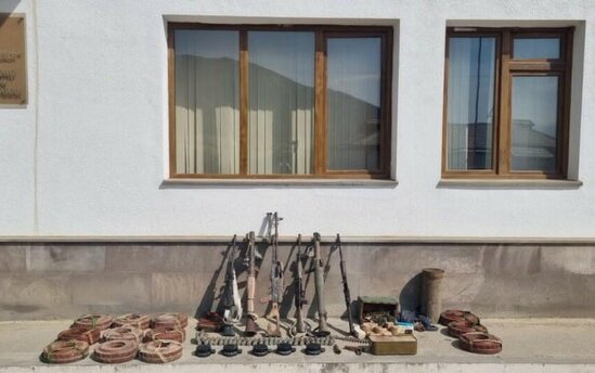 Xocavənddə ermənilərin atıb qaçdığı xeyli sayda silah-sursat aşkarlandı