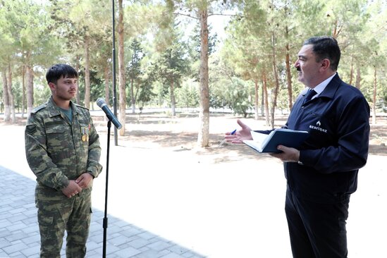 Sumqayıtda vətəndaşlarla görüş keçirildi - FOTOLAR