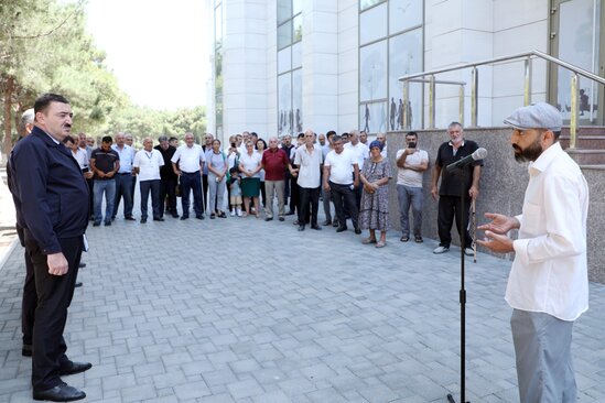 Sumqayıtda vətəndaşlarla görüş keçirildi - FOTOLAR