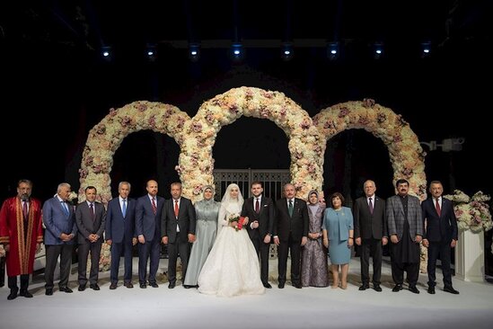 Sahibə Qafarova Mustafa Şentopun oğlunun toyunda - FOTOLAR