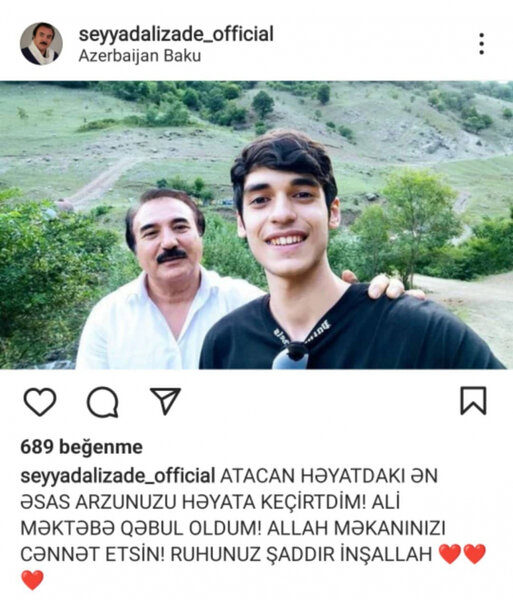 Oğlu Səyyad Əlizadənin arzusunu həyata keçirdi - FOTO