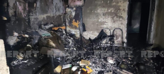 Azərbaycanda DƏHŞƏTLİ HADİSƏ: Ana və iki övladı evdə yanaraq öldü - FOTO