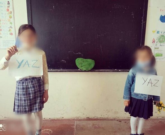 Dörd şagirdli məktəbin müəllim-direktoru təəssüratlarını DANIŞDI - FOTO