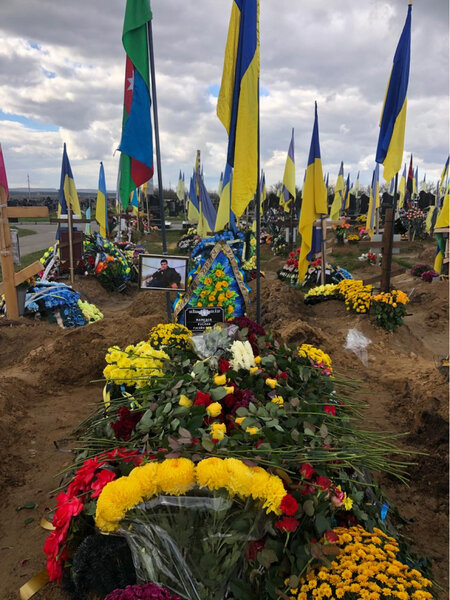 Ukraynada həlak olan həmyerlimiz dəfn edildi - FOTO