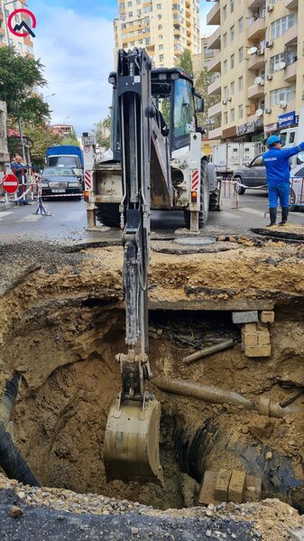 Qəza baş verən ərazidə vəziyyət necədir? - Fotolar
