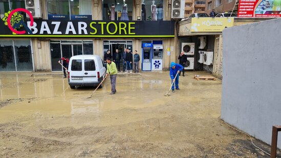 Qəza baş verən ərazidə vəziyyət necədir? - Fotolar