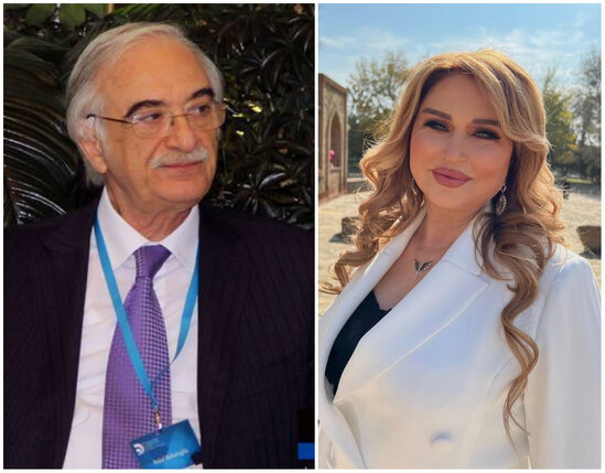 Polad Bülbüloğlu Mələkxanım Eyyubovanı təbrik etdi - FOTO