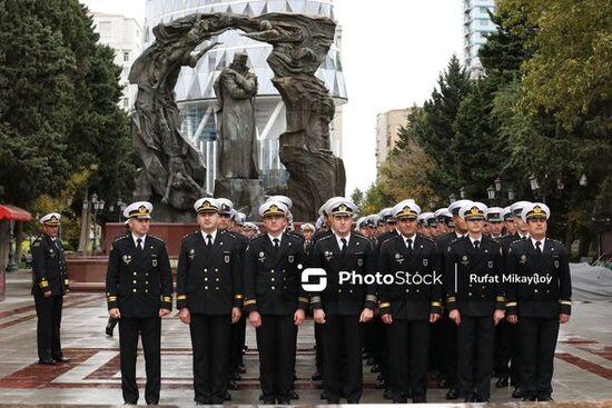 Bakıda Zəfər Günü ilə bağlı üçüncü istiqamət üzrə yürüş başladı - FOTO