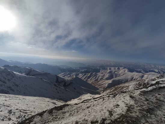 Murovdağdan qarlı görüntülər...