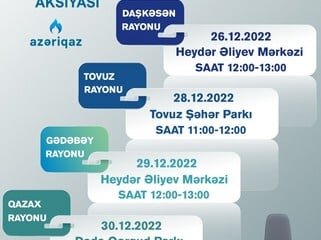 Növbəti həftə daha 4 rayonda "Azəriqaz"ın "Açıq mikrofon" aksiyası keçiriləcək