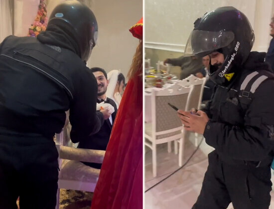 Azərbaycanda bəy öz toyunda yemək sifariş etdi - VİDEO