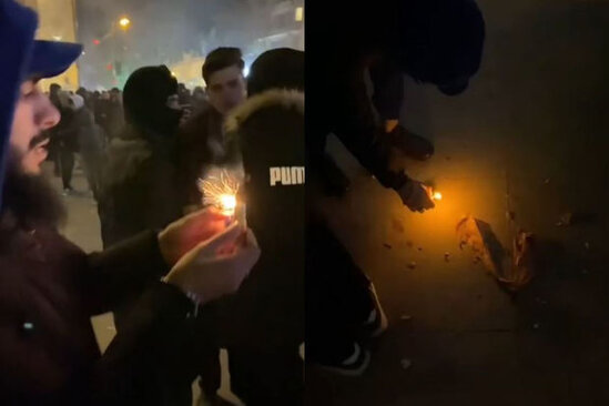 Yeni il gecəsi insanların üzərinə pirotexniki vasitələr atanlar həbs olundular