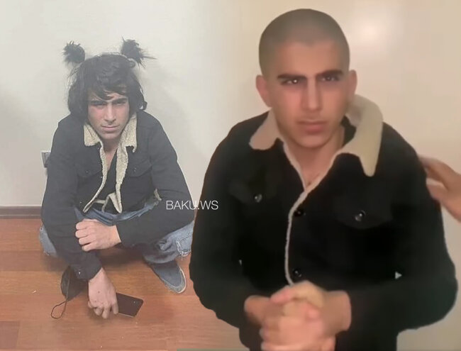 Bakıda saçı qırxılan gəncin yeni görüntüsü yayıldı - VİDEO