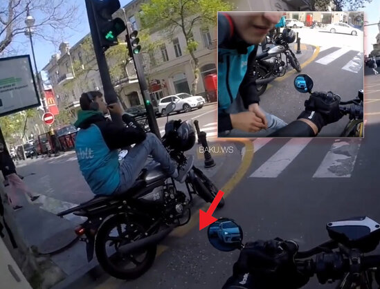 Bakıda tum qabıqlarını yerə tökən gəncə etiraz - VİDEO