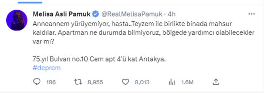 Məşhur aktrisanın qohumları da dağıntılar altında qalıb