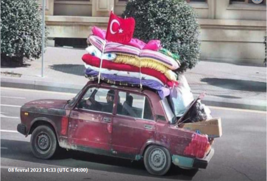 Bakıda yardım daşıyan bu maşın hər kəsi heyran etdi