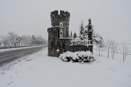 Qaxa 46 sm qar yağıb - FAKTİKİ HAVA